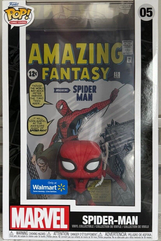 Funko Pop! COMIC COVERS #5, SPIDER-MAN Amazing Fantasy Comic Cover, SPIDERMAN