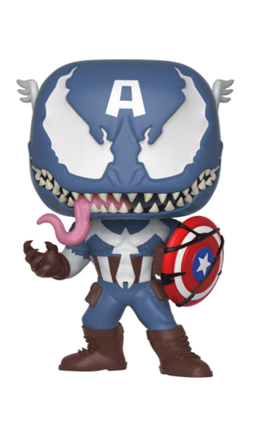 Marvel Venom Venomized Captain America Funko Pop! Figure #364 in Protector