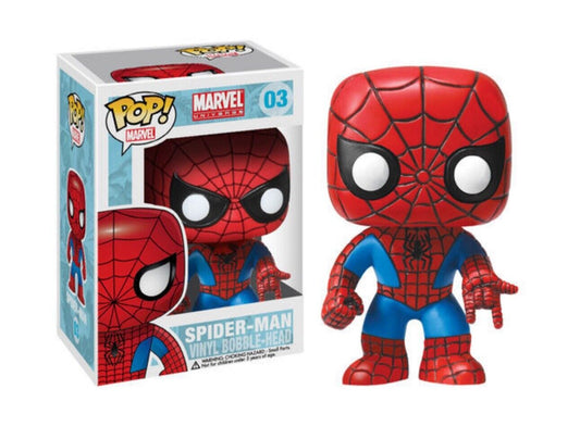 Funko POP! Marvel Spider-Man #03 Vinyl Bobble-Head Figure - Brand New!