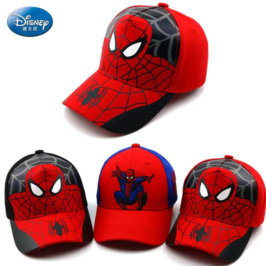 Disney Anime Spiderman Baseball Cap For Boys Girls Autumn Baby Hats Children's Cartoon Fashion Sun Caps Kids Hip Hop Hat 2-8y